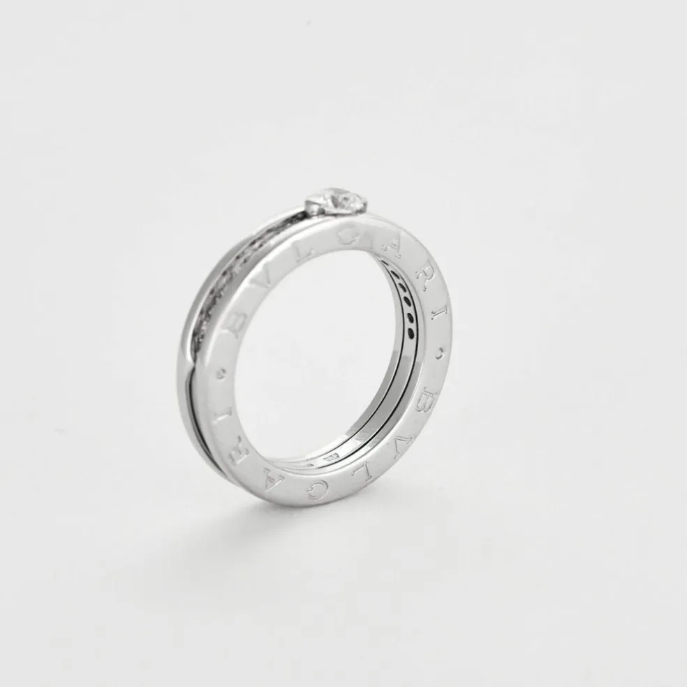 Bulgari, "B.Zero1" Bague solitaire , or gris et diamants