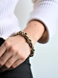 Caplain Bracelet Or jaune, Or blanc Saphir