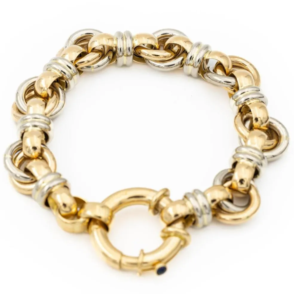 Caplain Bracelet Or jaune, Or blanc Saphir