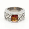 CARRERA - Bague Or blanc Citrine