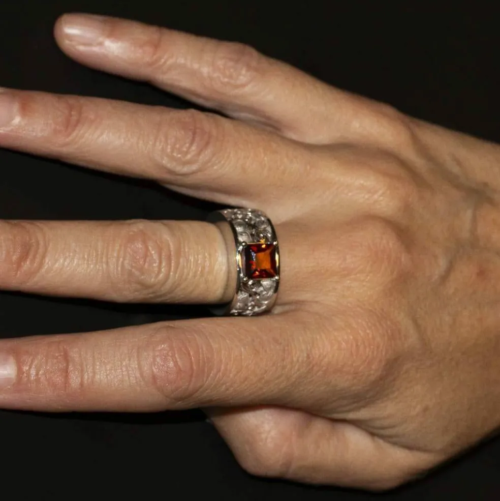 CARRERA - Bague Or blanc Citrine