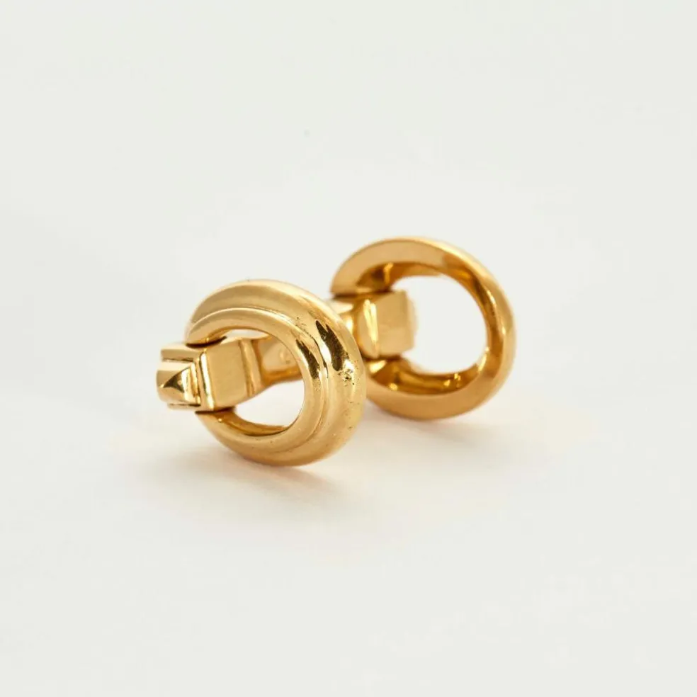 CARTIER - Boutons de manchettes en or jaune
