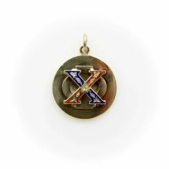 CARTIER - Pendentif médaillon vintage de la fraternité Chi Phi en or