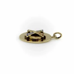 CARTIER - Pendentif médaillon vintage de la fraternité Chi Phi en or