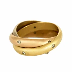 CARTIER - Trinity - Bague Or jaune, rose, blanc et Diamants