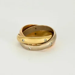 CARTIER - Trinity - Bague Or jaune, rose, blanc et Diamants
