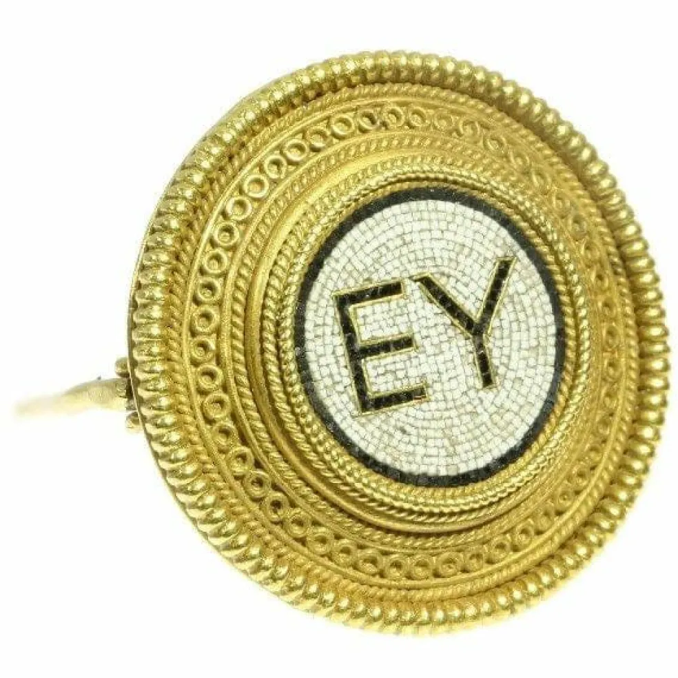 Castellani - broche en or