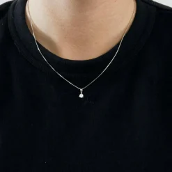 Chaine à maille serpent or gris et diamant