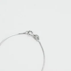 Chaine à maille serpent or gris et diamant