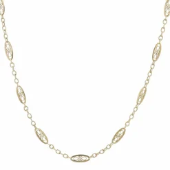 Chaine ancienne en or maillons filigranés