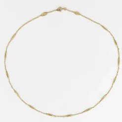 Chaine ancienne or mailles navettes