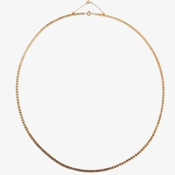 Chaine ancienne or rose maille ajourée