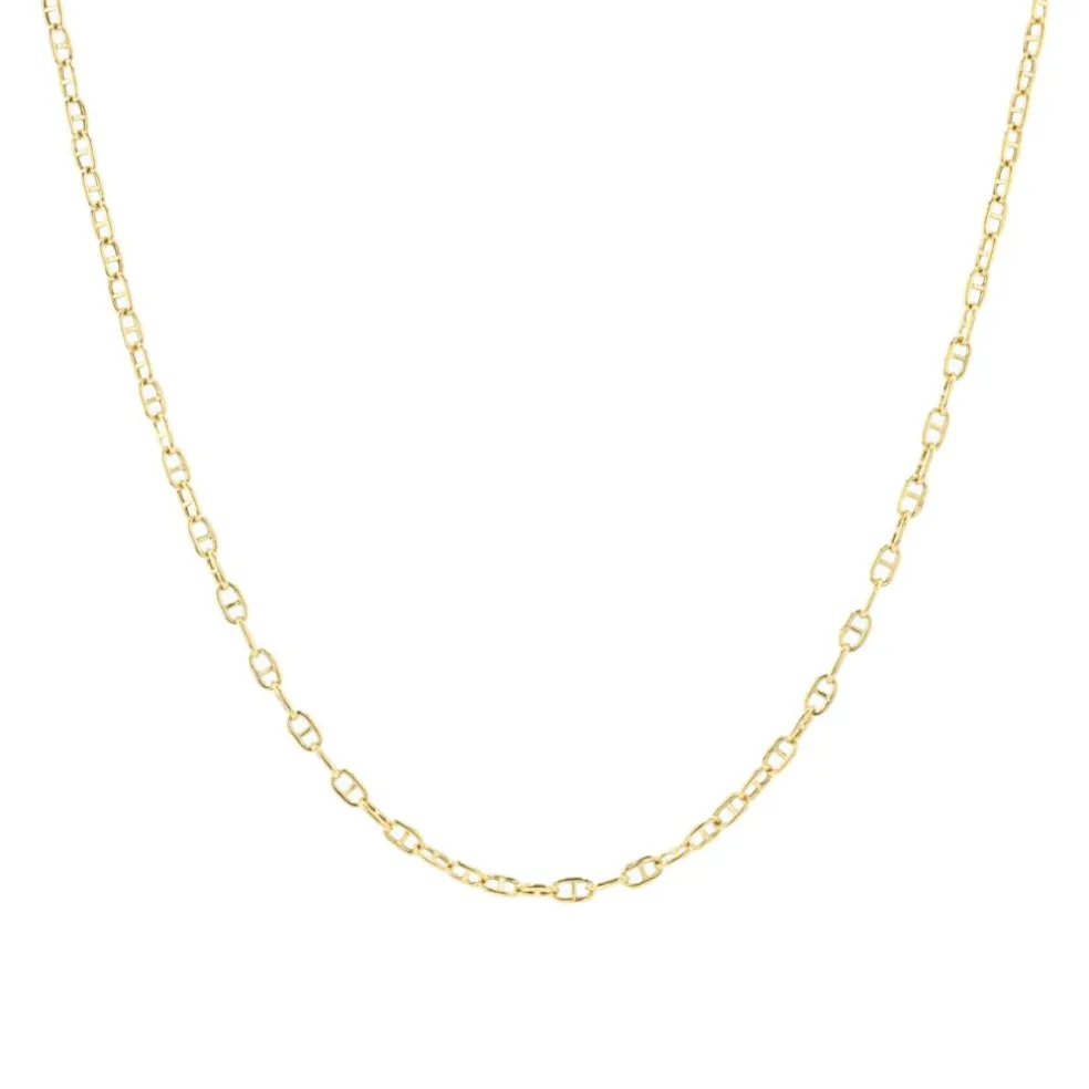 Chaine en or jaune maille marine