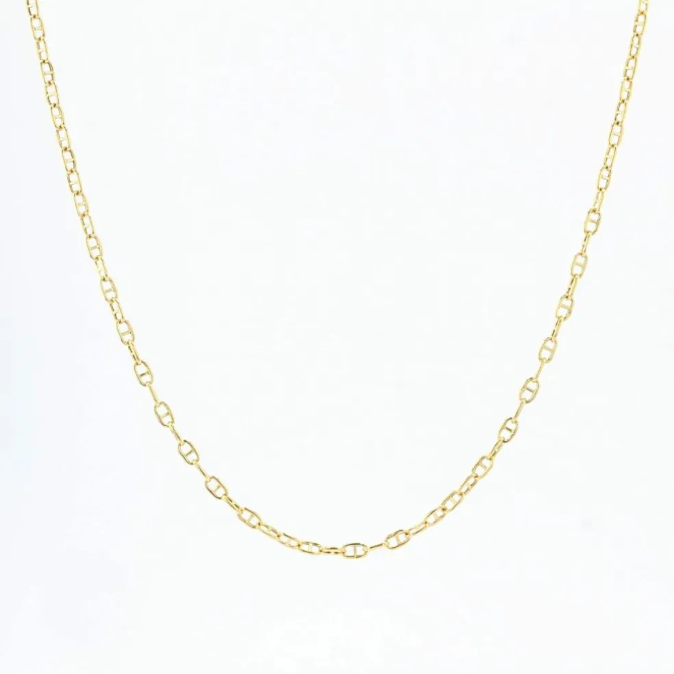 Chaine en or jaune maille marine