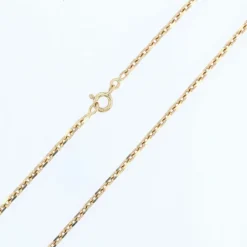 Chaine en or jaune maille forçat limée