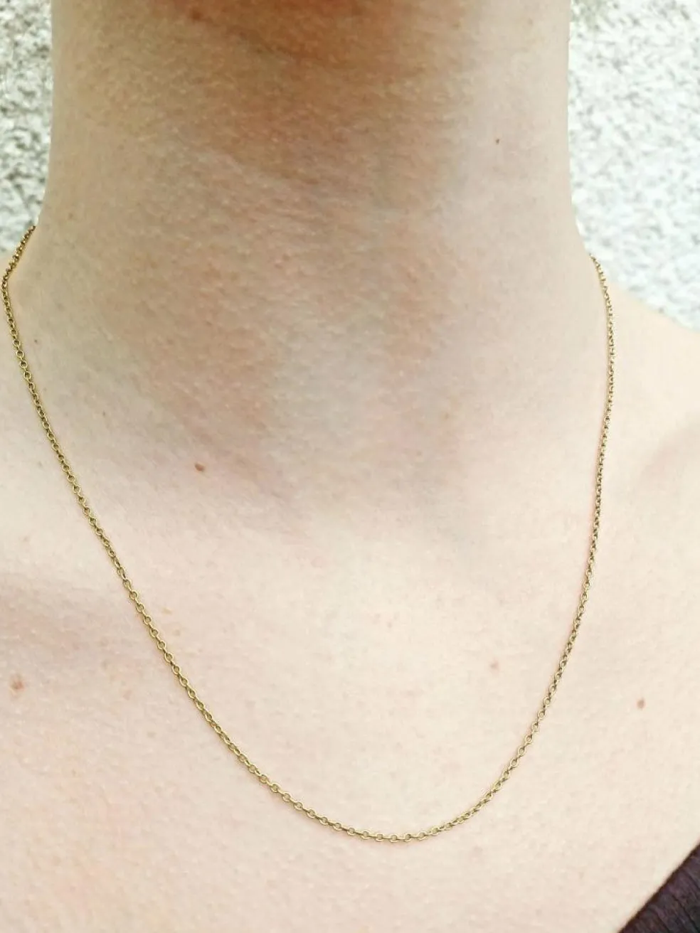 Chaine en or maille forçat