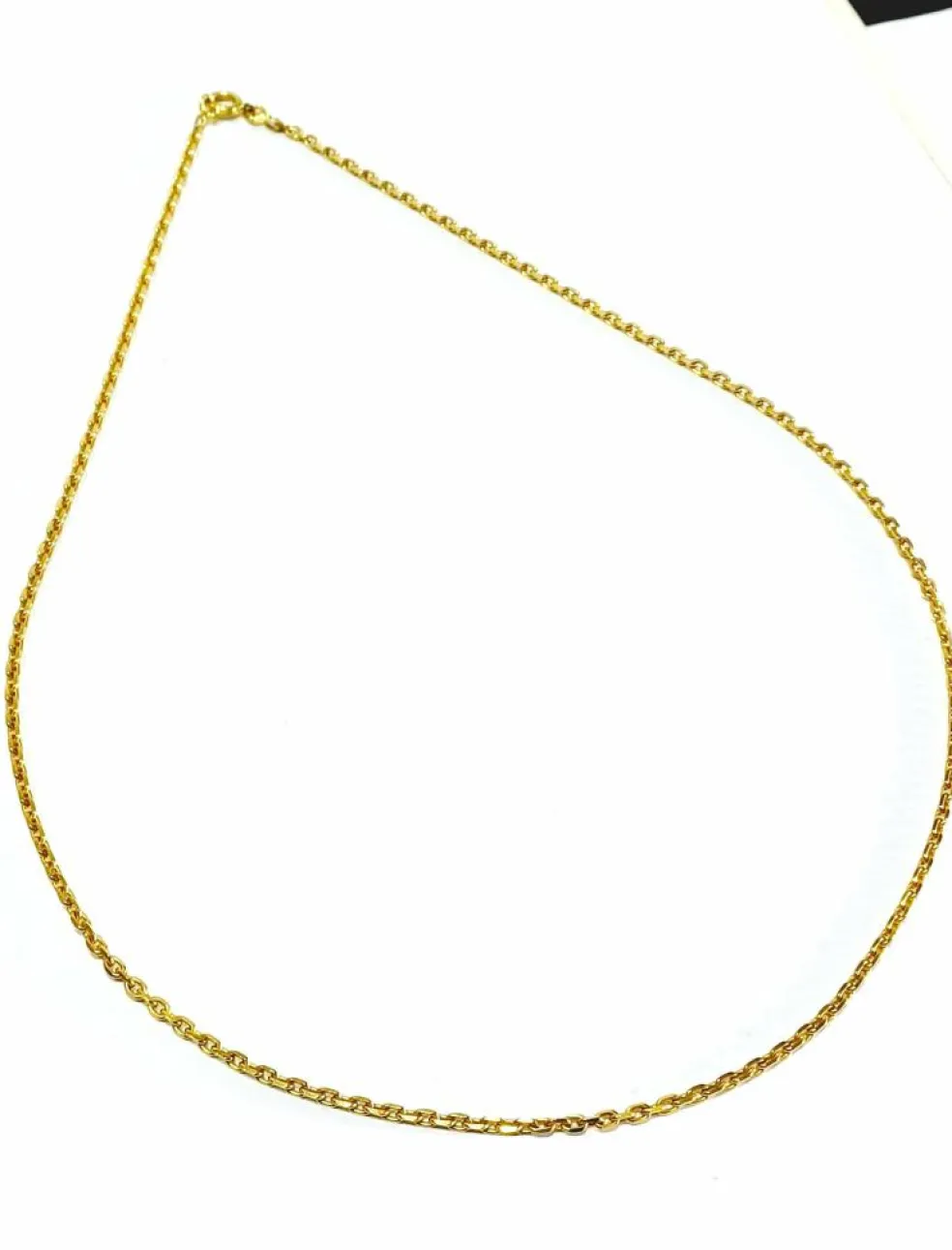 Chaine en or maille forçat