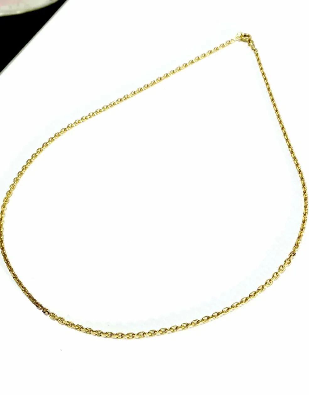 Chaine en or maille forçat