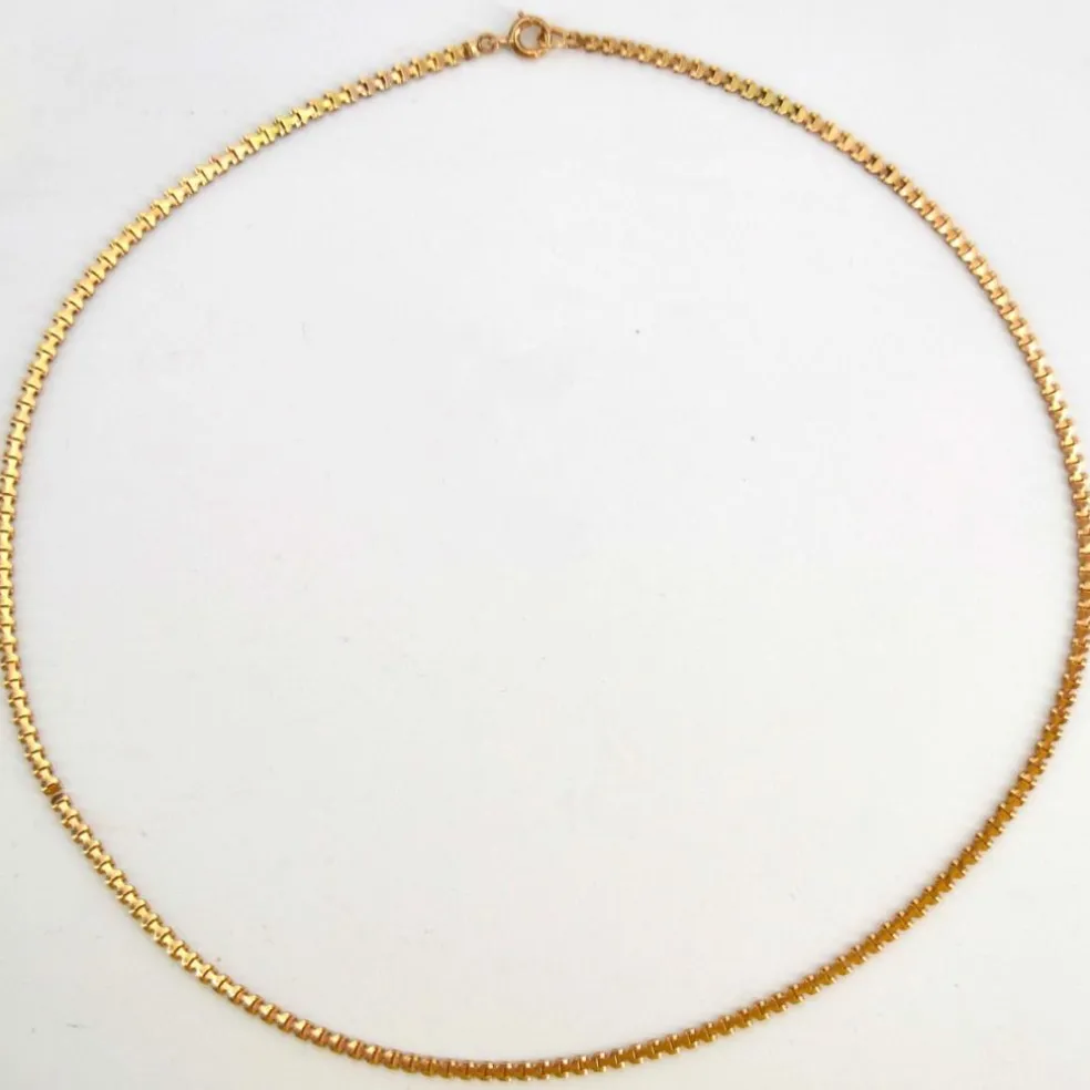 Chaine en or rose maille Y