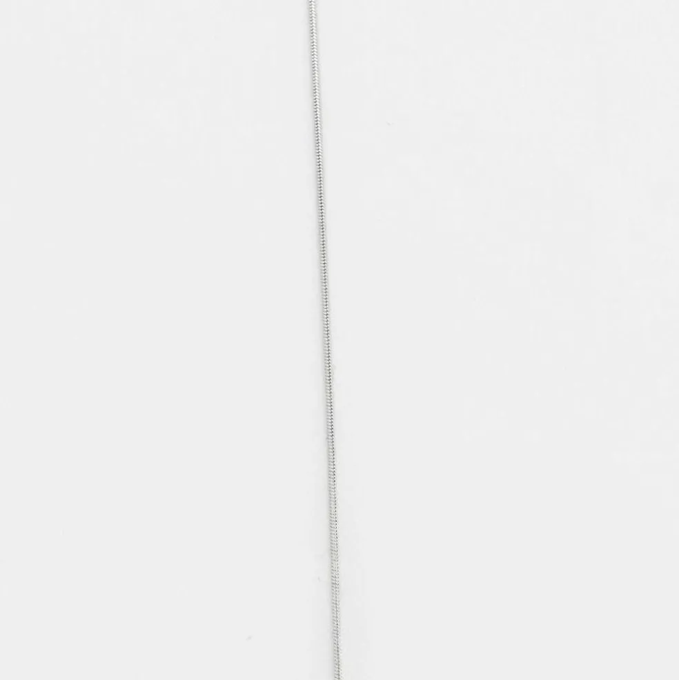Chaine et pendentif coeur en or gris
