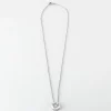 Chaine et pendentif diamant or blanc 18K