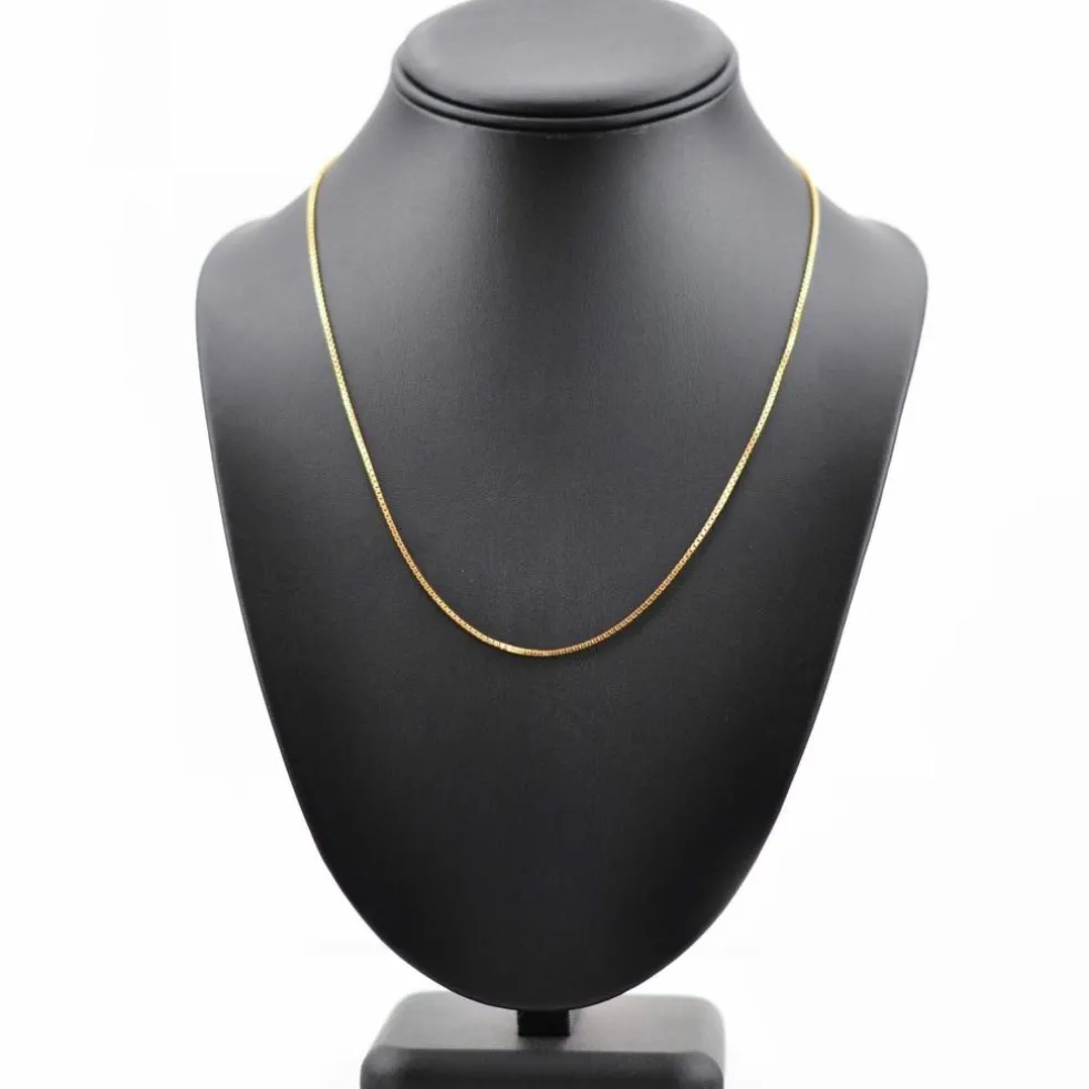 Chaine maille cube or jaune