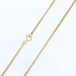 Chaine maille cube or jaune