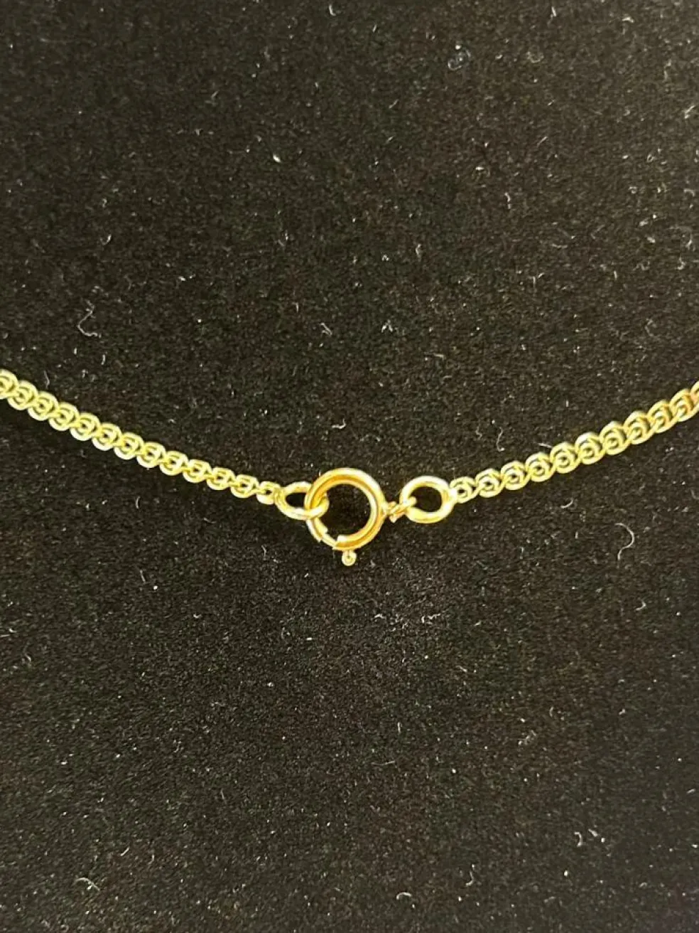 Chaine maille double infinity or jaune