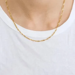 Chaine maille en or jaune