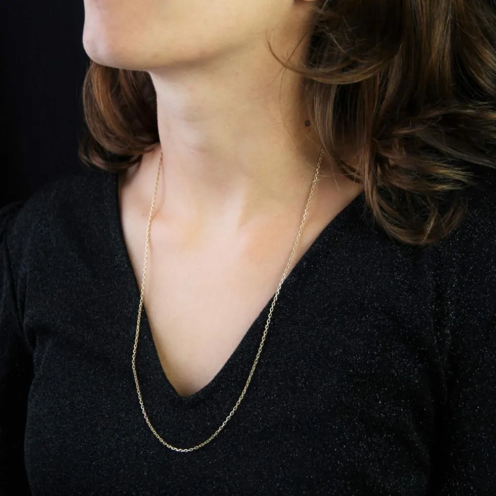 Chaine maille forçat limée or jaune