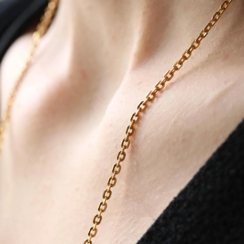 Chaine maille forçat limée or jaune