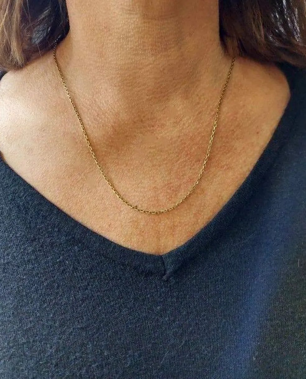 CHAINE MAILLE FORÇAT OR