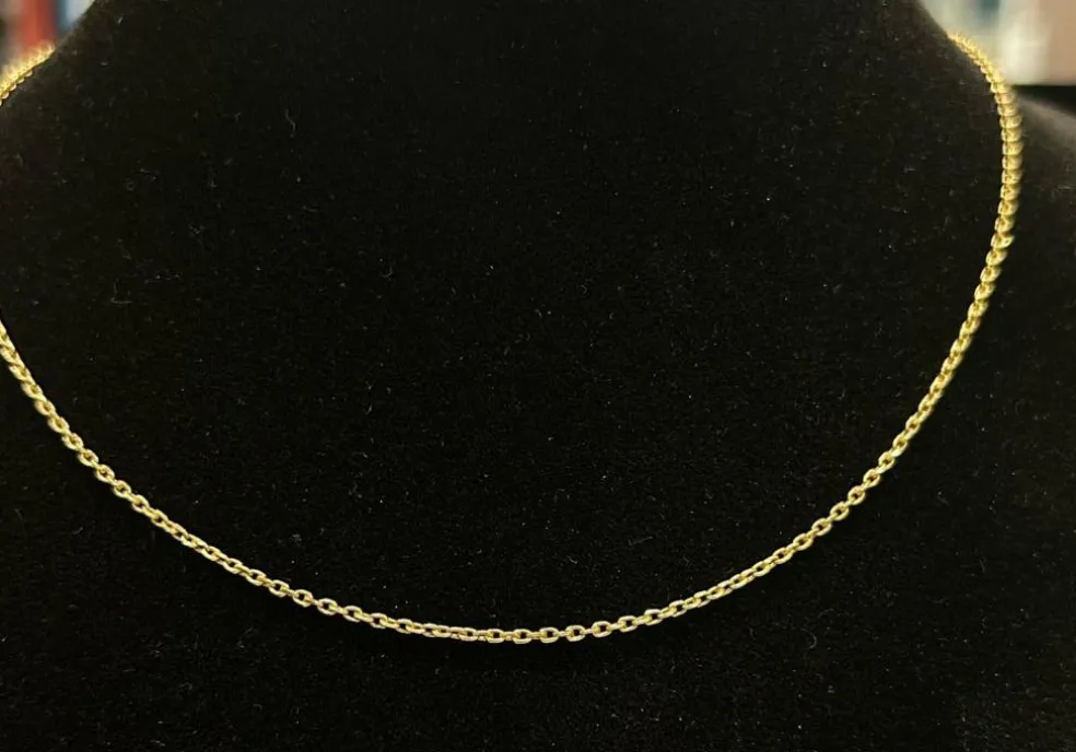 Chaine maille forçat or jaune