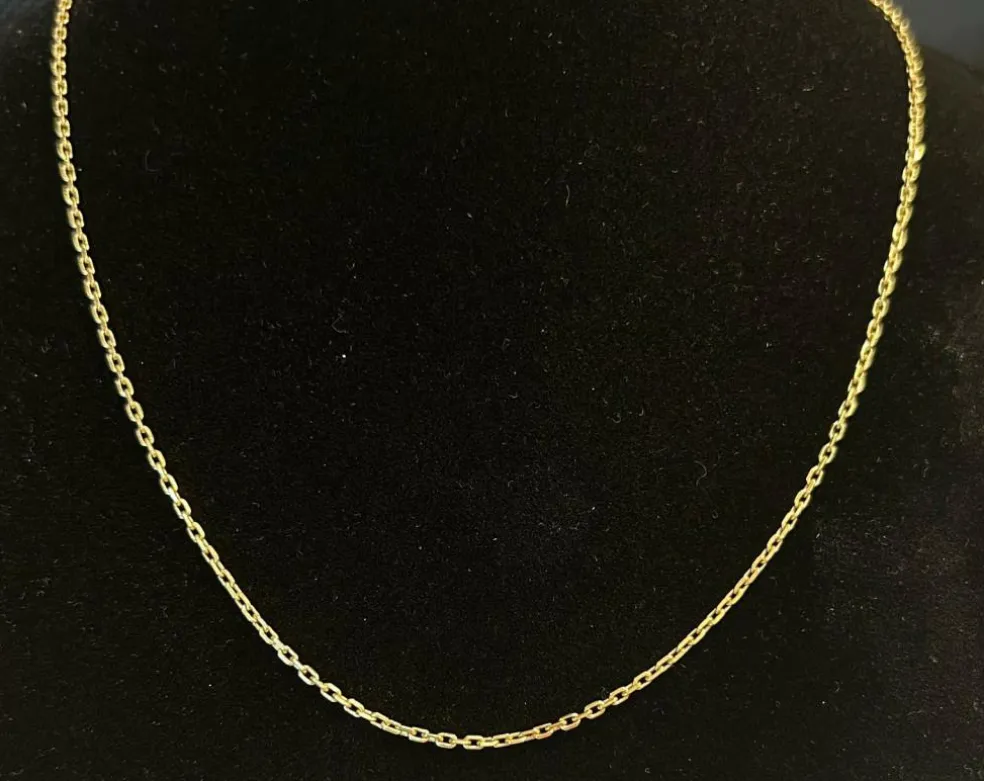 Chaine maille forçat or jaune