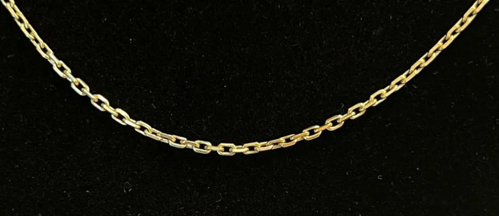 Chaine maille forçat or jaune