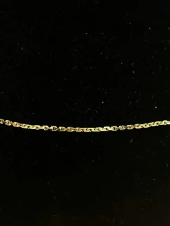 Chaine maille forçat pleine or jaune