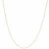 Chaine maille gourmette limée or jaune