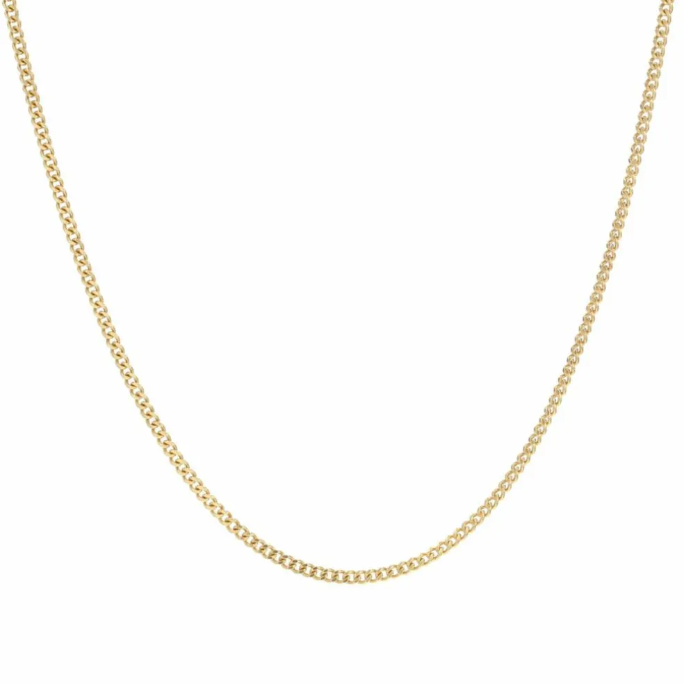 Chaine maille gourmette or jaune