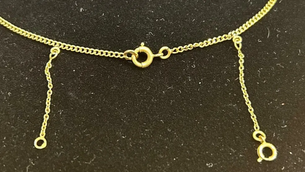 Chaine maille gourmette or jaune