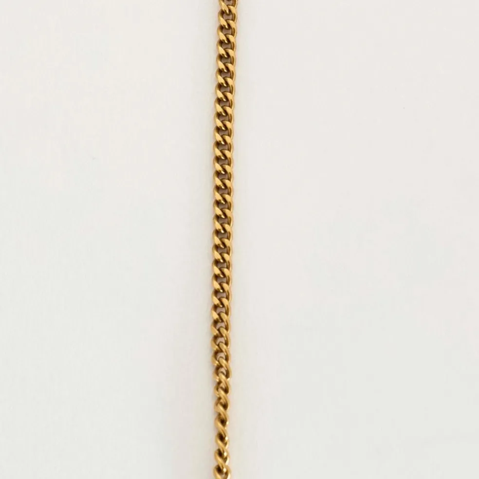 Chaine maille gourmette or jaune