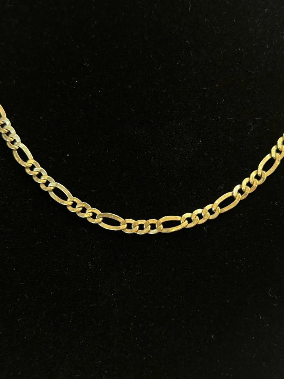 Chaine maille gourmette or jaune