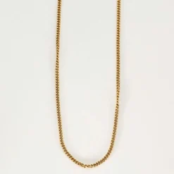 Chaine maille gourmette or jaune