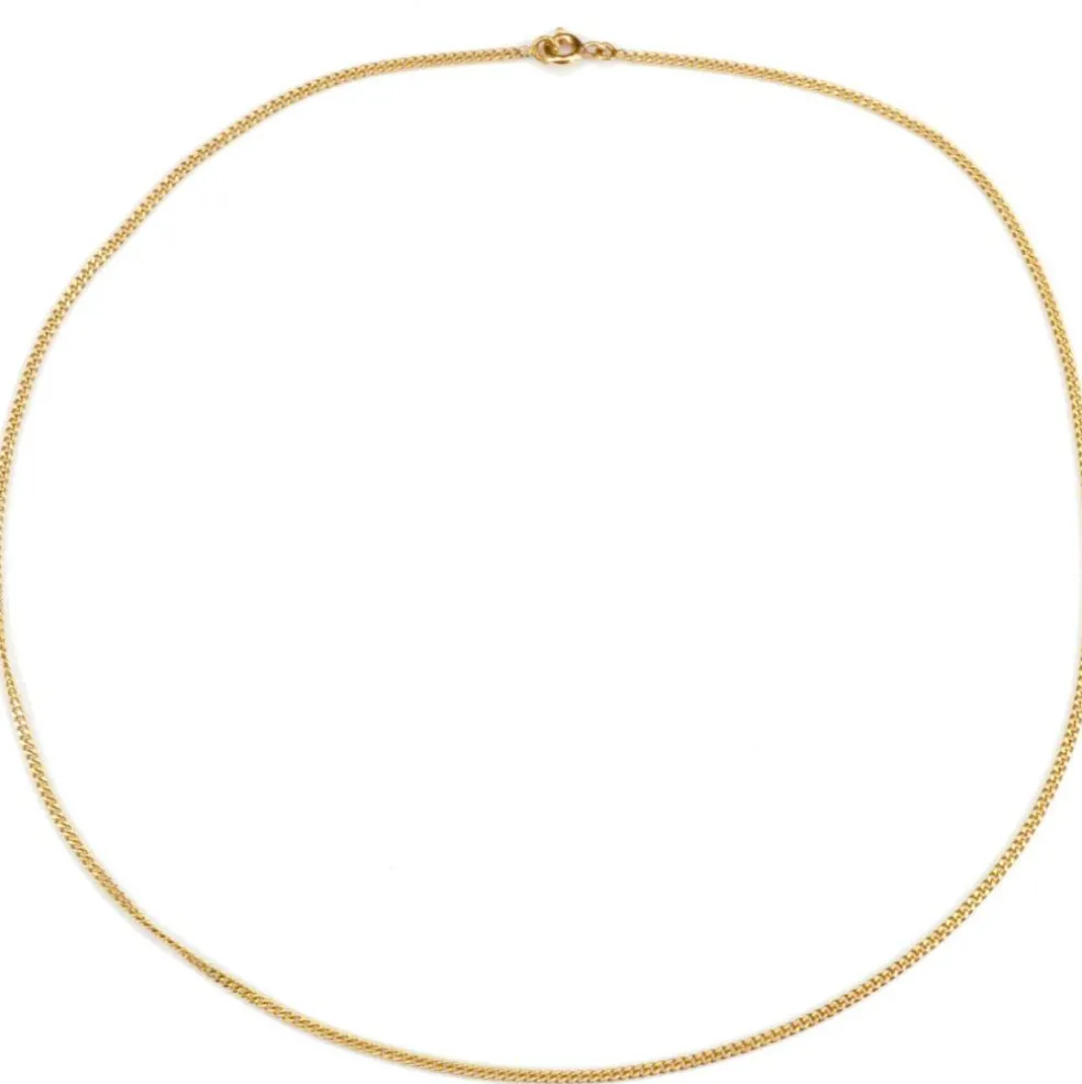Chaine maille gourmette or jaune