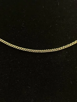 Chaine maille gourmette or jaune