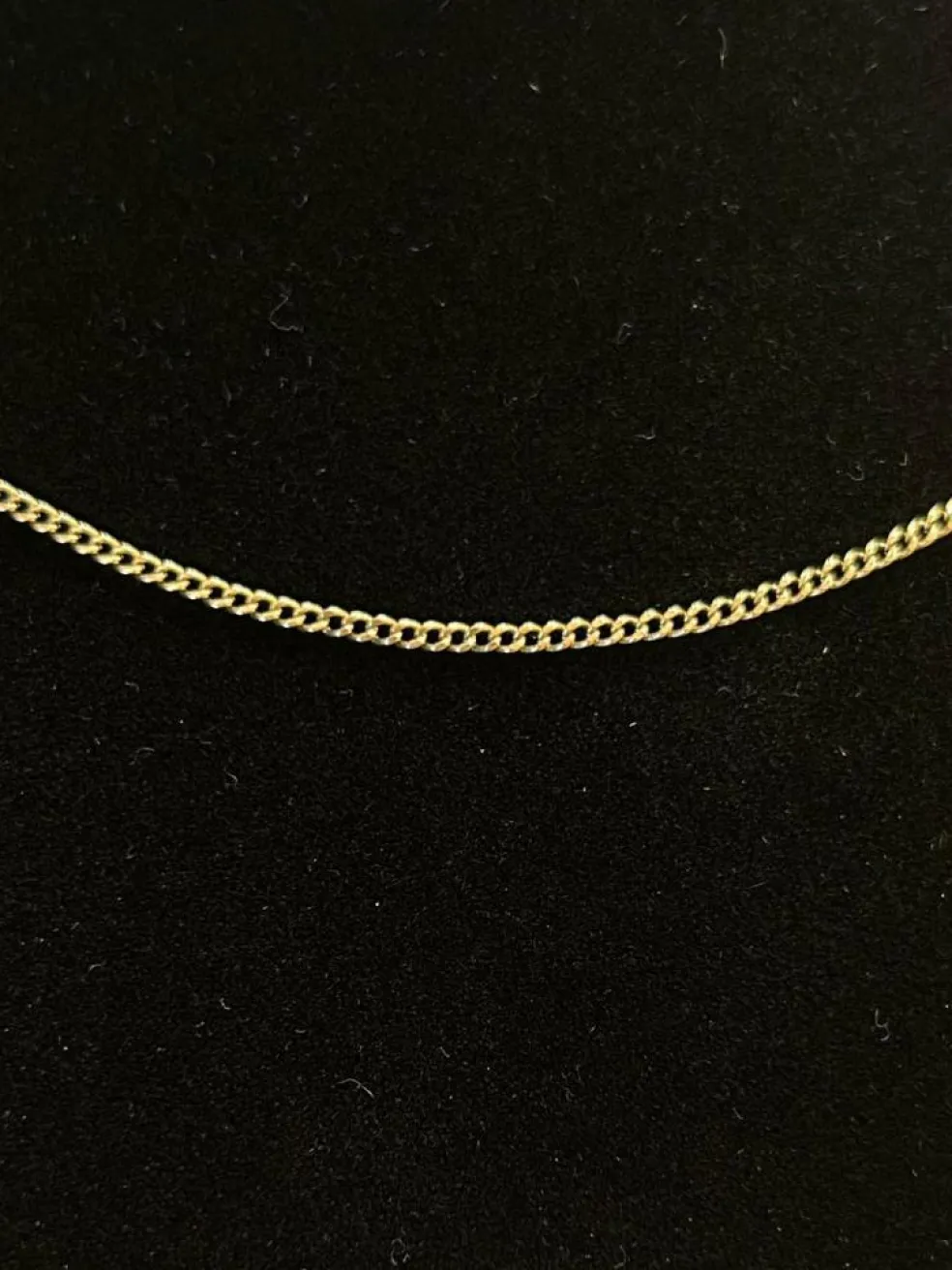 Chaine maille gourmette or jaune