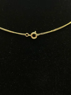Chaine maille gourmette or jaune