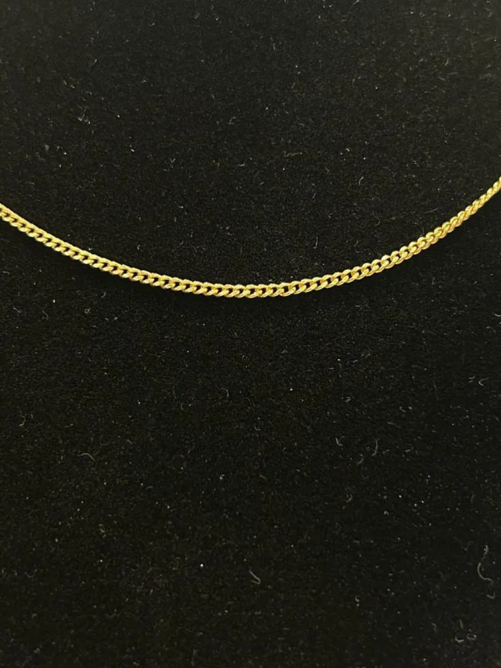 Chaine maille gourmette or jaune
