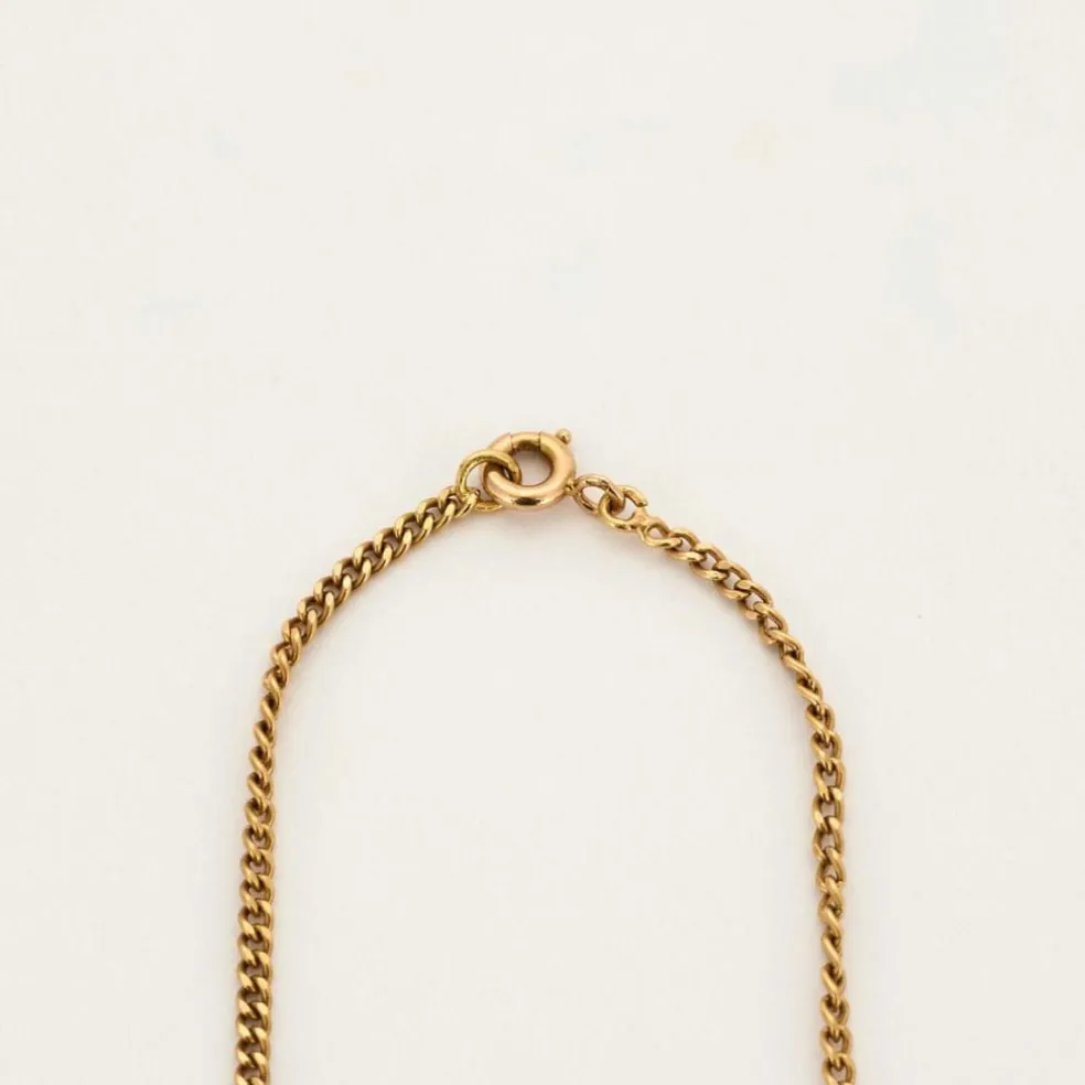 Chaine maille gourmette or jaune