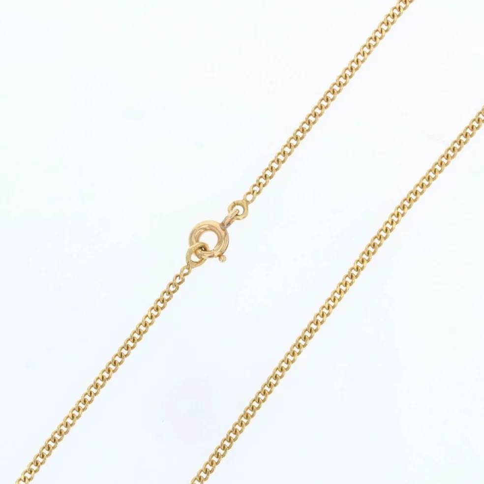 Chaine maille gourmette or jaune