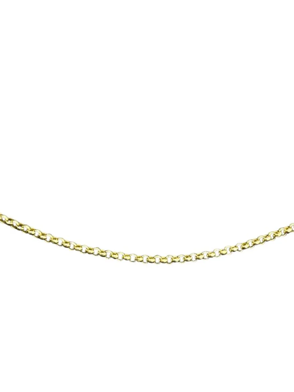 Chaine maille jaseron or jaune